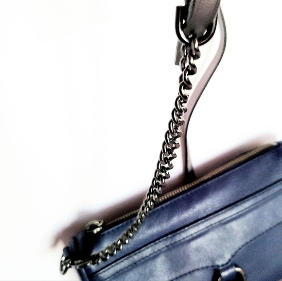 Rebecca Minkoff M.A.C. Crossbody Blue Gunmetal - Picture 6 of 11
